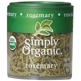 Simply Organic Whole Rosemary Leaf, Certified Organic | 0.21 oz | Rosmarinus officinalis L.