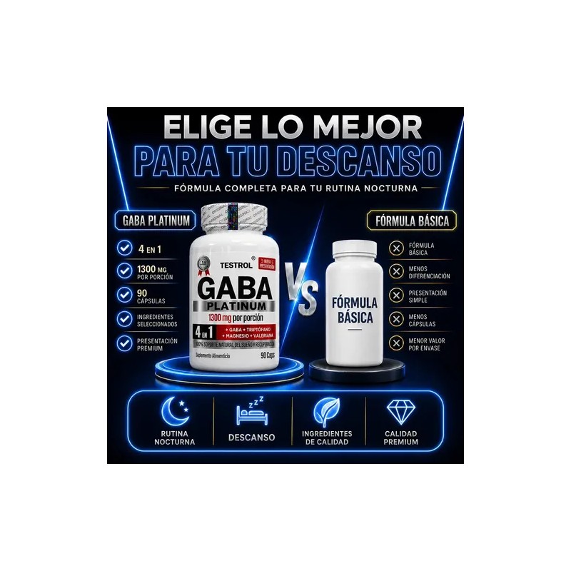 GABA Platinum 4 en 1 | Fórmula Sinérgica GABA con
