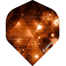 Mission Astral Dart Flights 100 Micron Standard Orange - 5 Sets (15))