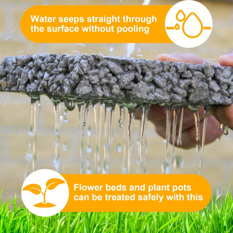 Rock Glue for Landscaping with Sprayer, Ready-to-Use 1Gallon Mulch Glue