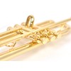 Sunrise Sound House Miniature Musical Instrument Trumpet 1/4 Gold