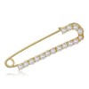 Pearl brooch pin badge K45