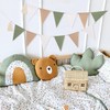 Sage Green Beige and Baby Bunting - Kids Bedroom Decorations,