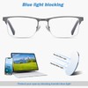 EYECEDAR 5-Pack Reading Glasses for Men Blue Light Blocking Metal