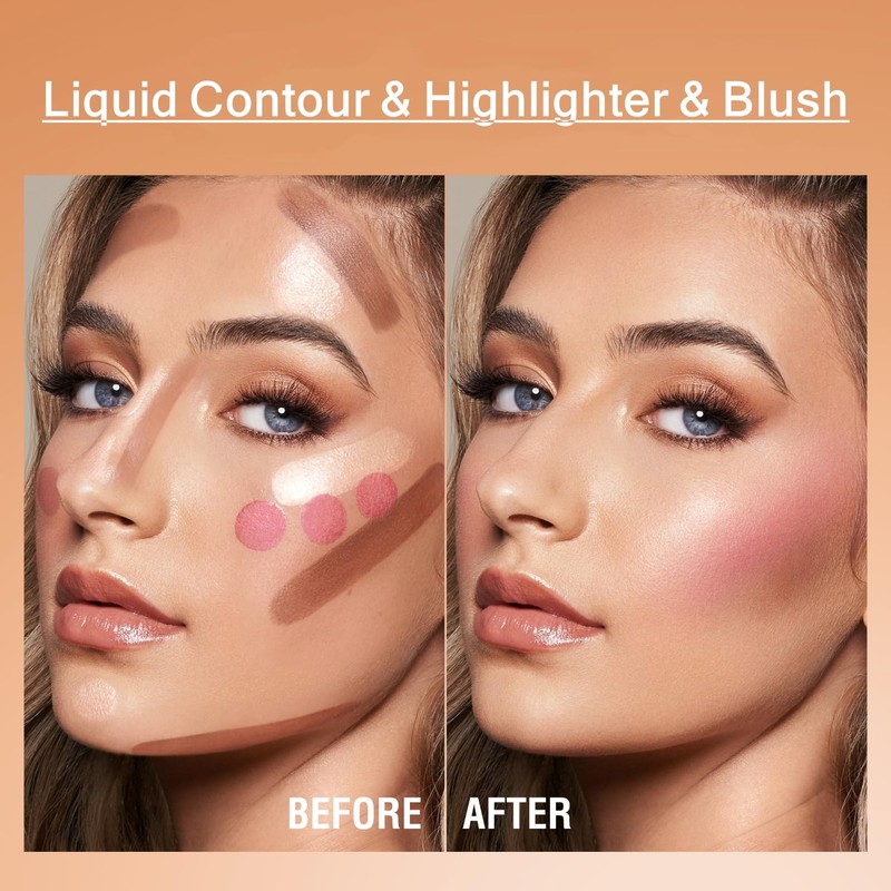 Liquid Contour Stick -Built-in Sponge Tip Sculpted Complexion Wall Contour