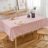 Plenmor Linen Tablecloth Cotton, Linen Look Tablecloth Washable Table Cloth