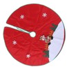 Red Flannelette Christmas Tree Skirt Base Floor Mat Apron Cover