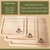Hotot 4-Piece Maple Wood Cutting Board Set with Holder Made