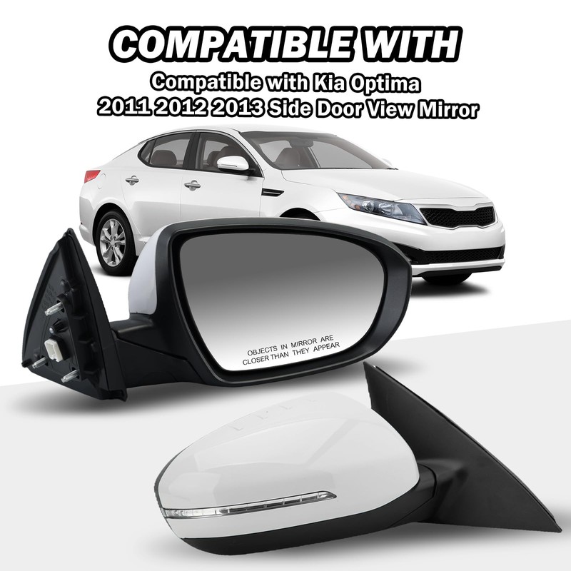 MOFOAP Passenger Side Mirror Compatible with 2011 2012 2013 Kia