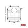 Franke Evolution Universal Double Bowl Sink Protection Grid in Stainless