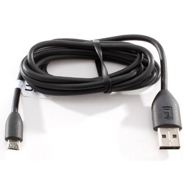 HTC New Original OEM USB Sync Data Cable Charger for HTC One/S/V/X/X+, EVO 4G LTE - Non-Retail Packaging - Black