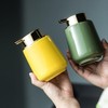Modern Foam Soap Dispenser for Bathroom, Chic Ceramic Bottle, Gold