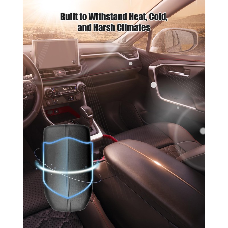 WUMZIJ Center Console Cover Fit for Toyota Rav4 2019-2023 Replace
