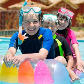 HH HHAO SPORT Children's Snorkel Set, Snorkel Set for Children, Diving Goggles, Children with Easy Breathing, Dry Snorkel, Panorama, Wide View, Diving Mask, Snorkel Mask, Diving Set