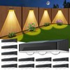 Solar Fence Lights Outdoor 12 Pack Upgraded High Brightness 3