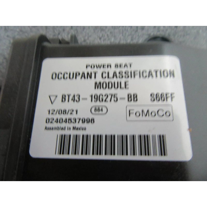 FOMOCO NEW FOMOCO SEAT OCCUPANT CLASSIFICATION MODULE (PN BT43-19G275-BB