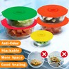 Puideon 7 Pack Silicone Lids,Silicone Pot Lids,Silicone Lids for Pans,5
