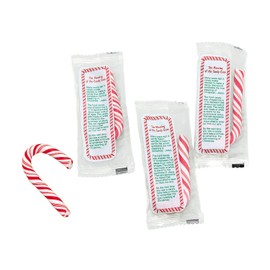 The Meaning of the Candy Cane Religious Candy - 40 Per Pack - Each Candy Individually Wrapped with Message.