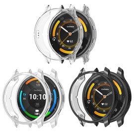 Compatible with Garmin Venu 3S 41mm /Garmin Venu 3 45mm Waterproof Protective Case Soft TPU Plated All Around Scratch-Proof Screen Protector Cover (41mm, 3PCS)