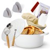 LEADKooKers 5QT Enameled Cast Iron Bread Oven with Proofing Basket