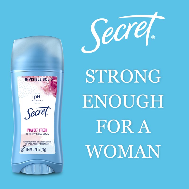 Secret Antiperspirant and Deodorant for Women, 24hr Sweat & Odor
