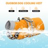 OUOBOB Dog Cooling Vest for Large Dogs,Lightweight Cooling Dog Jacket,Breathable