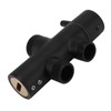 Shower Head Diverter Black Rustproof Leakproof Wall Mounted Shower Arm