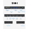 ZIUMIER Laptop Docking Station, 12 in 1 USB C Docking