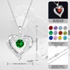 TinyGold Heart Necklaces for Women 18K Rose Gold Over 925