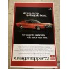 1972 Charger Topper Vintage Car Poster Advertisement Z606