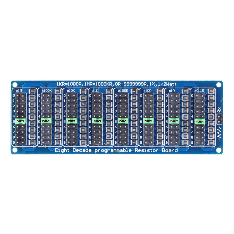 0.1R-9999999R Seven Decades Programmable Resistor Board Adjustable Resistance Sliding Resistance