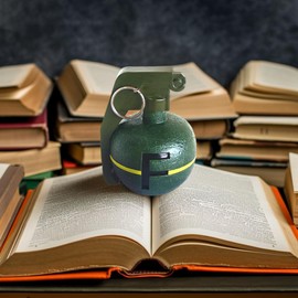 MillMB Initial Bomb Grenade Green Paperweight Humor Decor with Ball Paperweight Functional and Stylish Office Paperweight Gift for Office Co-Worker Boss,Student with Letter Paperweight Desk Decor (F)