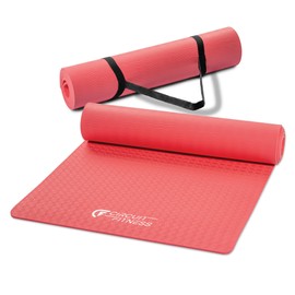 Circuit Fitness de Marcy - Esterillas de yoga antideslizantes multiusos con correa de transporte, opciones de mltiples espesores y colores            