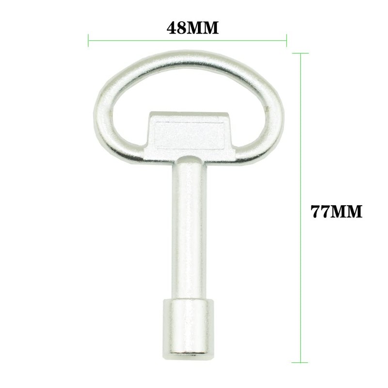 8mm Square Key, Four Corner Utility Key Fireplace Chimney Gas