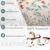KEAYOO Flower Bed Linen 135 x 200 cm with Zip