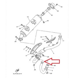 HYspeed Exhaust Pipe to Exhaust Joint Gasket Seal Yamaha Raptor 700 R 2006-2014