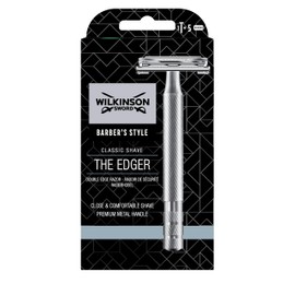 Wilkinson Sword - The Edger Razor - Pack of 1 Handle and 5 Charging Blades