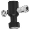 G1/2-14 CO2 Refill Adapter Connector Black Soda ASA Release Valve