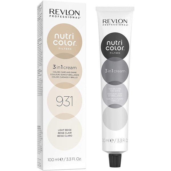 Nutri Colour Filters Toning Filters 931 Light Beige, 100 ml, Nourishing Colour Mask with Insta-Pic Technolog™, Tint Mask for Colour Refreshing Sand-Coloured Blonde Tones