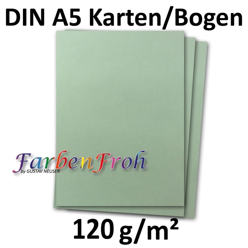 50 Sheets DIN A5 Paper - Eucalyptus - 120 g