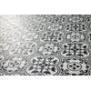 12x12 Flora Black White Encaustic Ceramic Tile (one Piece)