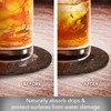 Thirstystone Set of 6 Thick Dark Cork Coasters in Attractive