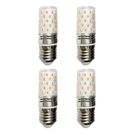 LIENNGKE 4 Pack E26 LED Light Bulbs Dimmable 60W Halogen Equivalent Edison Warm White 3000K 6W 600Lm AC 110V 120V 130V Medium Screw Base T10 Corn Bulb