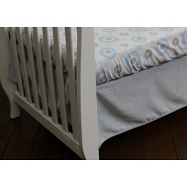 Nurture Mix and Match Gray Chevron Dust Ruffle