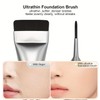 2Pcs Ultra Thin Foundation Brush, Flat Makeup Brush for Face