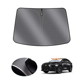 Karltys Windshield Sun Shade for 2022-2025 2026 Lexus NX NX250 NX350 NX350h NX450h+ Accessories, UPF50+ Reflective Front Window Sunshade for Lexus NX Foldable Sun Visor Protector Keep Car Cooler