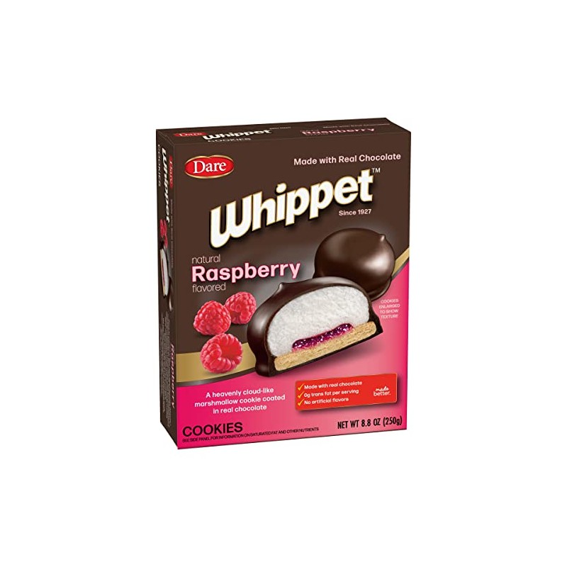 Dare Whippet Cookies, Raspberry, Single Pack (14 Cookies) – Fresh