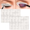 64pcs Winged Eyeliner Stamp,Eye Liner Stencil Kit,Eye Shadow Shield Protector