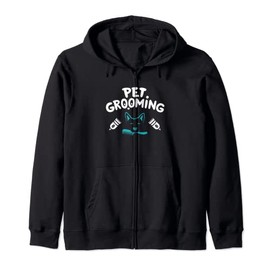 Funny Dog Groomer Clothes for Pet Younique Stylist Hooded Jacket, black