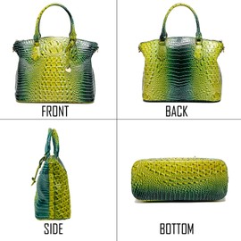 Makcr Joacbv Women Purse Satchel Bag Long Crossbody Classy Tote Bag Top Handle Vegan Leather Ladies Handbags Embossed Pattern